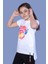 Kız Çocuk Renkli Instagram Baskılı T-Shirt 1