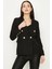 Kadın Siyah Düğmeli Blazer Ceket S053/1604/005 34 2