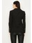 Kadın Siyah Düğmeli Blazer Ceket S053/1604/005 34 4