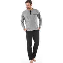 Pierre Cardin 5525 Erkek Çeyizlik Uzun Kollu Pijama Ropdöşambır Set