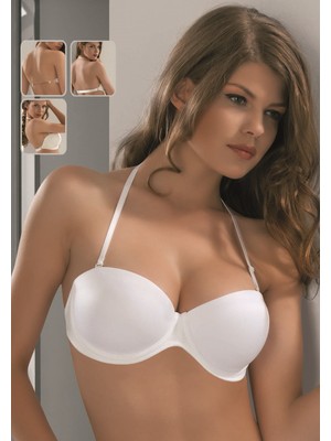 Le Jardin 7043 Boyundan Bağlamalı Sırtı Şeffaf Desteksiz Straplez Sütyen