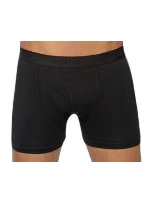 Gümüş 4018 Licralı Erkek Boxer Siyah