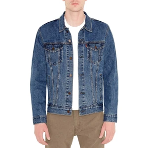 The Trucker Jacket Med Stonewash İndigo Erkek Trucker