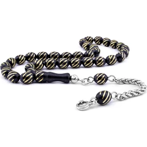 Ayyıldız Püsküllü Zarif Oltu Taşı Tesbih (Gürcistan Menşeili)