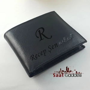 Bozuk Para Bölmeli Kişiye Özel Deri Erkek Cüzdan 1010