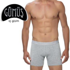 4018 Licralı Erkek Boxer Gri
