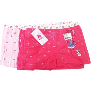 Kız Çocuk Renkli Desenli Boxer 6'lı Paket