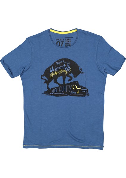 Tshirt 17Ypeo4352 İndigo