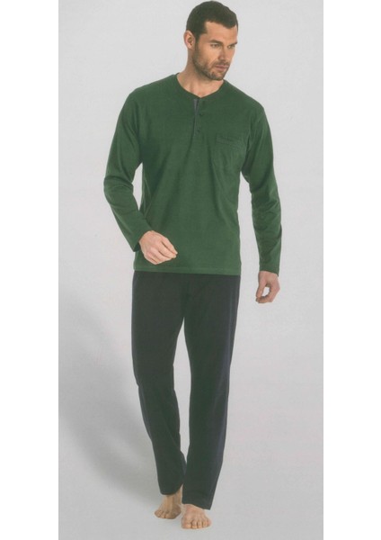 5454 Uzun Kollu Penye Erkek Pijama Takımı