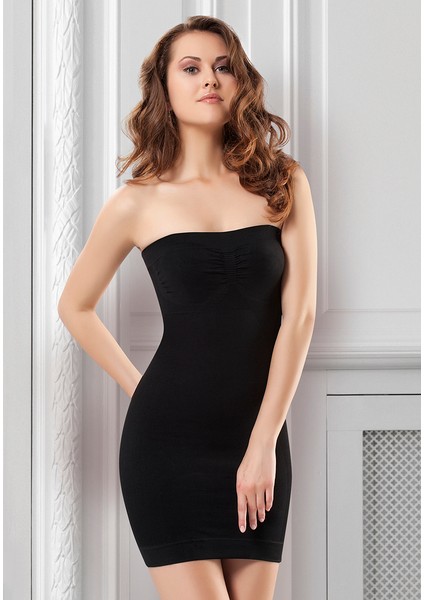Dikişsiz Korse Elbise Siyah