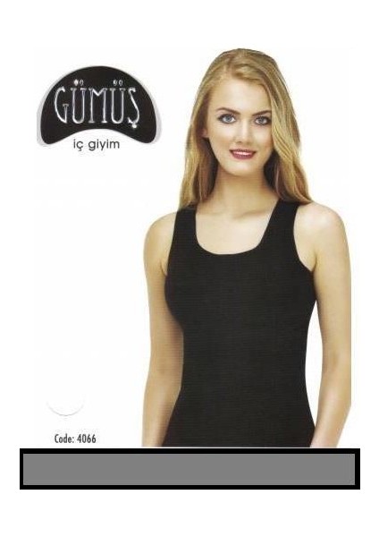 4066 Geniş Askılı Bayan Atlet Gri