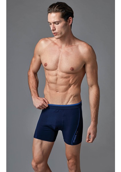 Erkek Boxer Lacivert