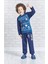 Uzun Kollu Erkek Çocuk Pijama Takımı Cobalt 1