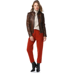 Yb-2028 Kadın Deri Mont