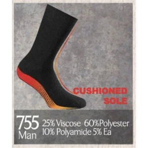 DOREANSE 755 ERKEK SİYAH THERMAL ÇORAP