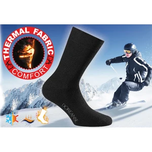 DOREANSE 805 UNİSEX YETİŞKİN SİYAH THERMAL ÇORAP