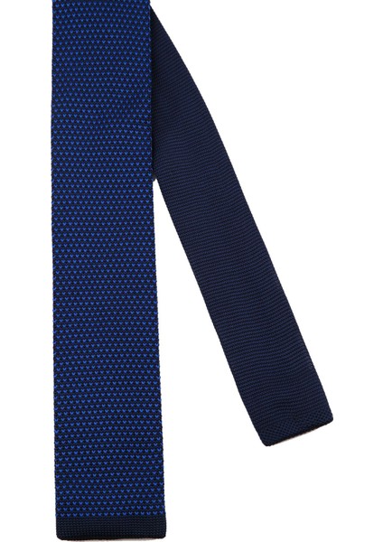 Saks Noktalı Örgü Kravat 8172