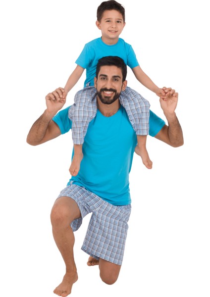 Baba - Oğul Erkek Çocuk Şort Takım