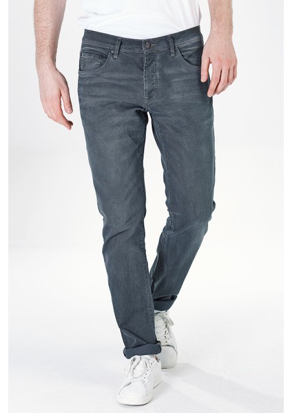 Erkek Sawyer Blue Smoked Wash Jean Pantolon Füme