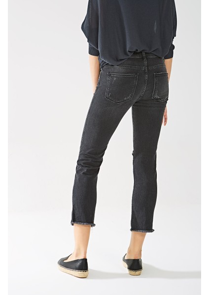 Kadın Harmony Black Gray Wash Jean Pantolon Siyah modelleri