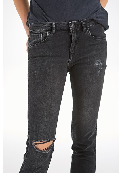 Kadın Harmony Black Gray Wash Jean Pantolon Siyah fırsatları