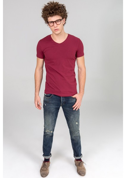 Erkek Falgon T-Shirt Bordo fiyatları