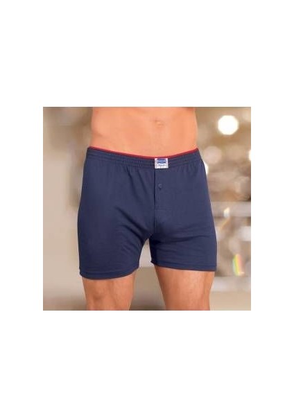 1099 Erkek Renkli Boxer Short Lacivert