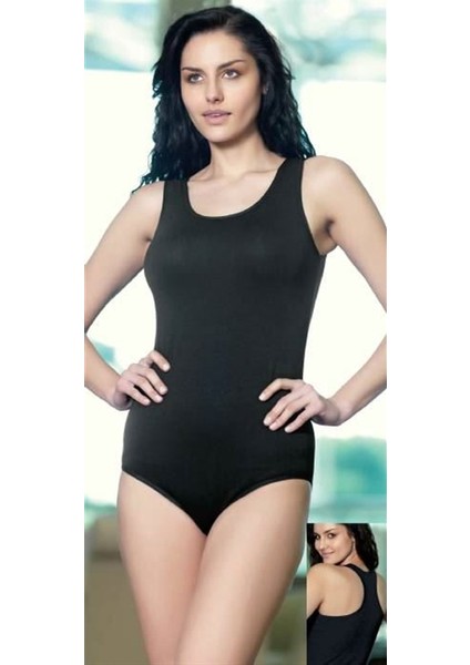 8011 Bayan Rambo Çitçitli Body Siyah