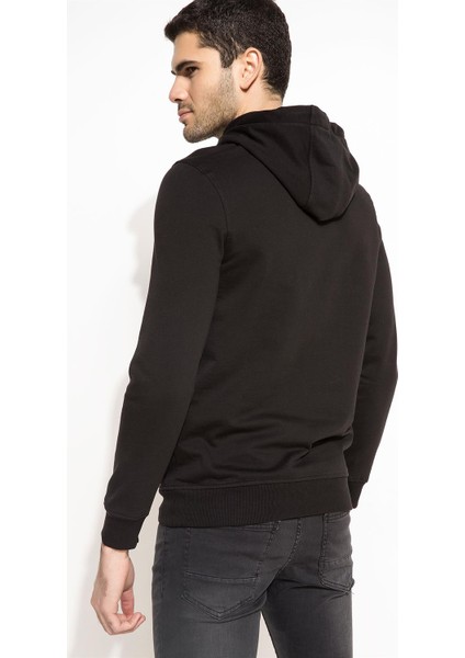 Erkek Kapşonlu Sweatshirt Siyah modelleri
