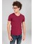 Erkek Falgon T-Shirt Bordo 1