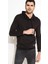 Erkek Kapşonlu Sweatshirt Siyah 1