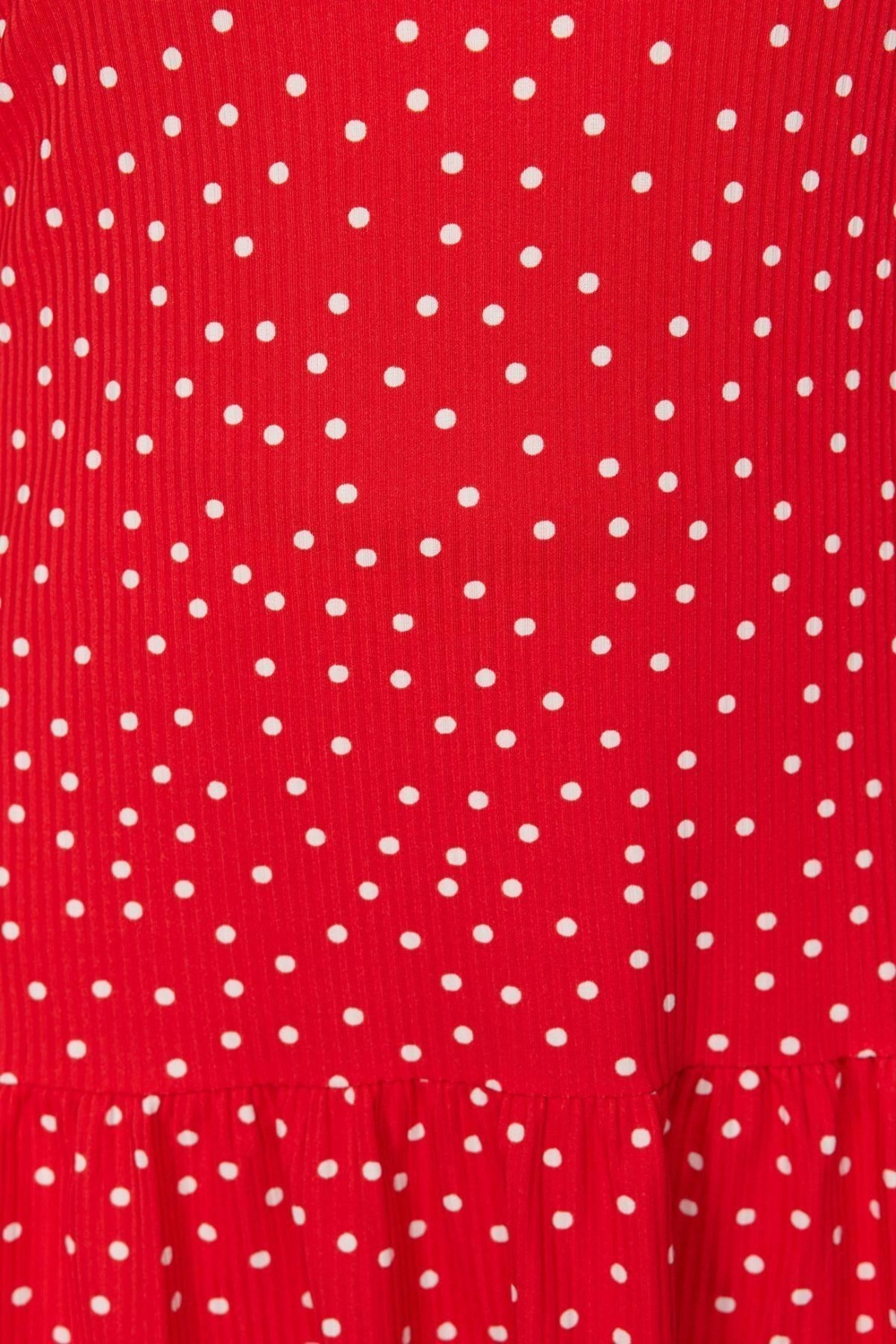 Moda Rahat Günlük Kaşkorse Örme Bisiklet Yaka Kolsuz Kol Eteği Fırfırlı Mini Boy Büyük Beden Elbise