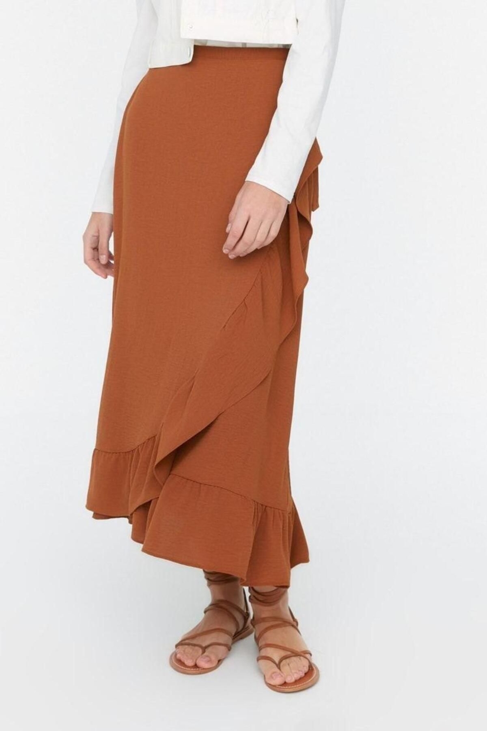Kadın Anvelop Etek Maxi Boy Sarong Kesim Rahat Yazlık Giyim Günlük Kullanım Modern Tasarım
