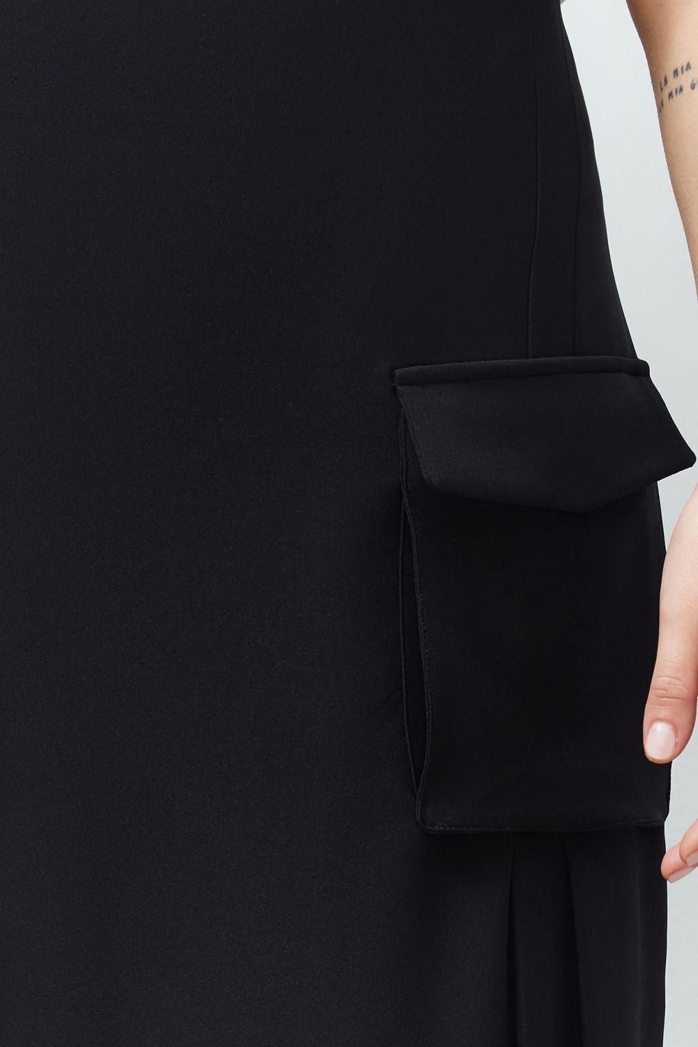 Moda Tesettür Regular Düz Desen Günlük Uzun Boy Dokuma Kumaş Uzun Kalem Etek