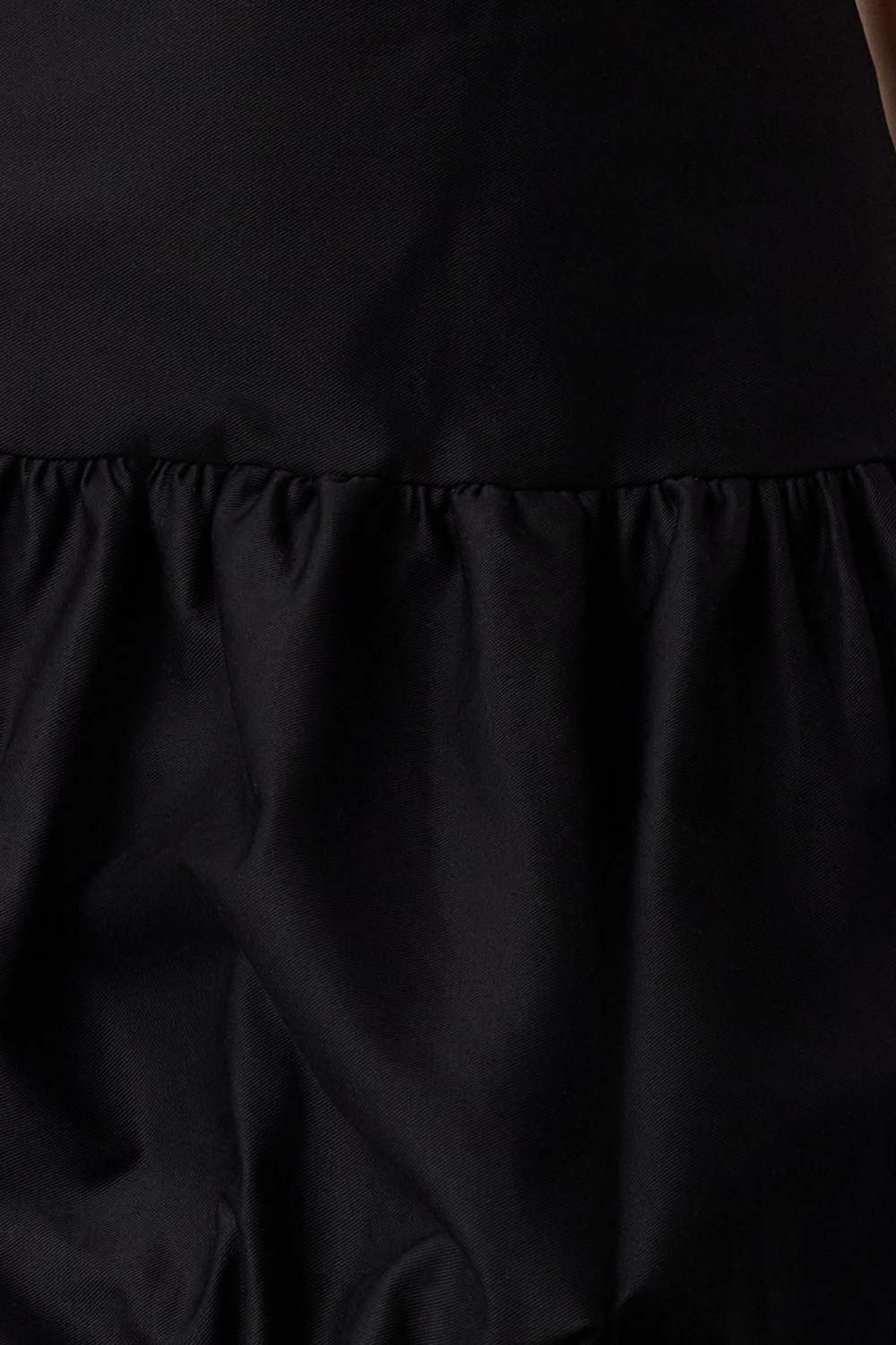 Moda Regular Düz Desen Günlük Mini Boy Balon Mini Boy Dokuma Etek