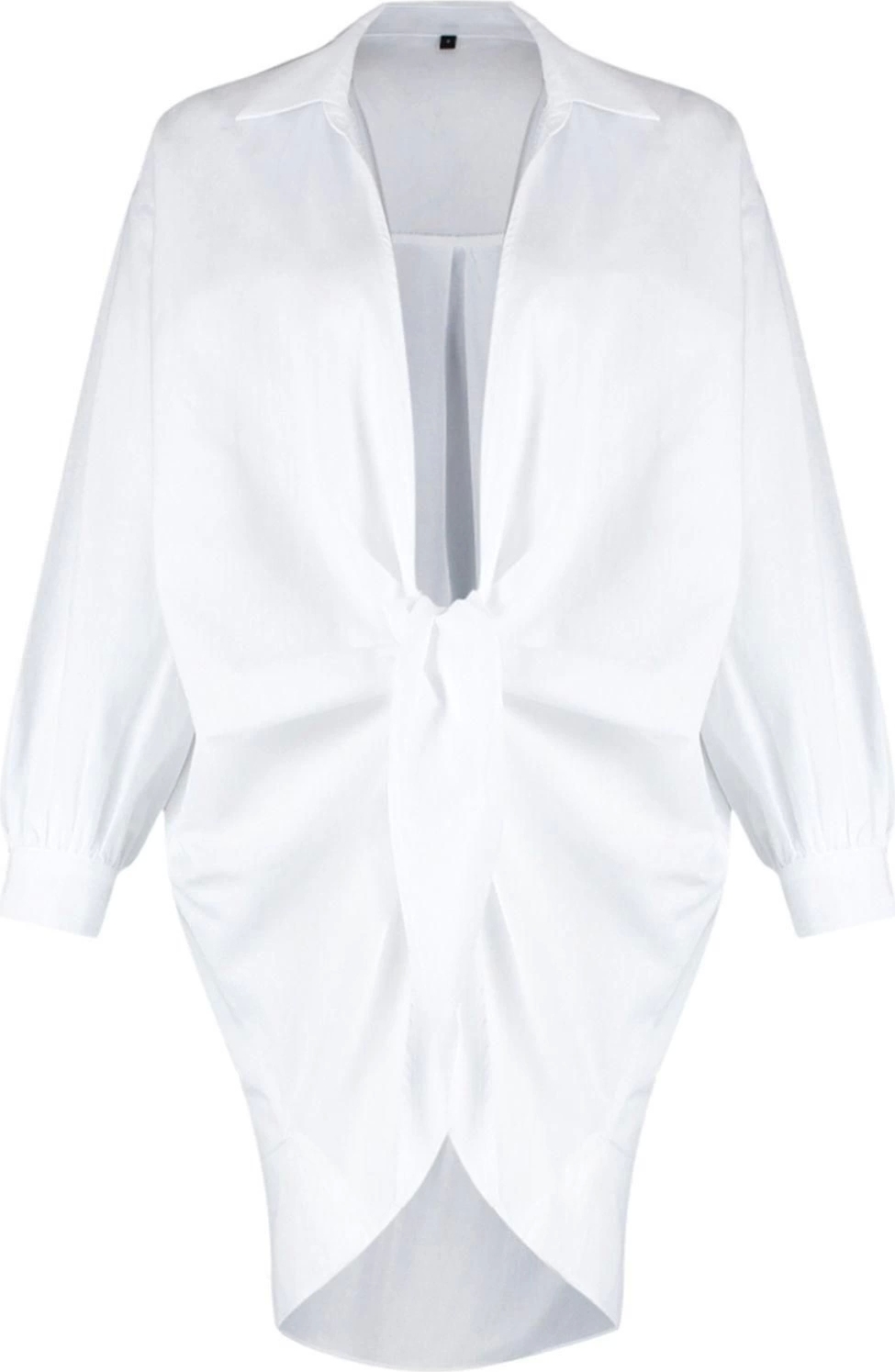 Moda Dokuma Rahat Kalıp Mini Gömlek Yaka Standart Kol Vual Basic Hayvan Desenli Desen Kimono Kaftan