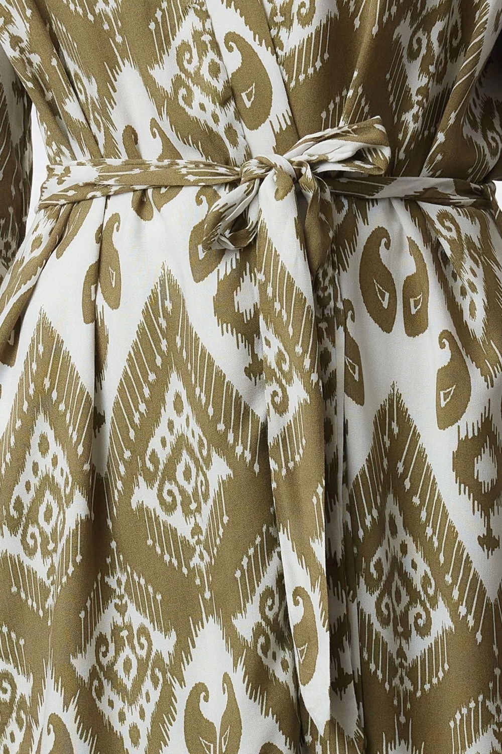 Moda Dokuma Rahat Kalıp Regular Kruvaze Standart Kol Mesh Basic Düz Desen Kimono Kaftan
