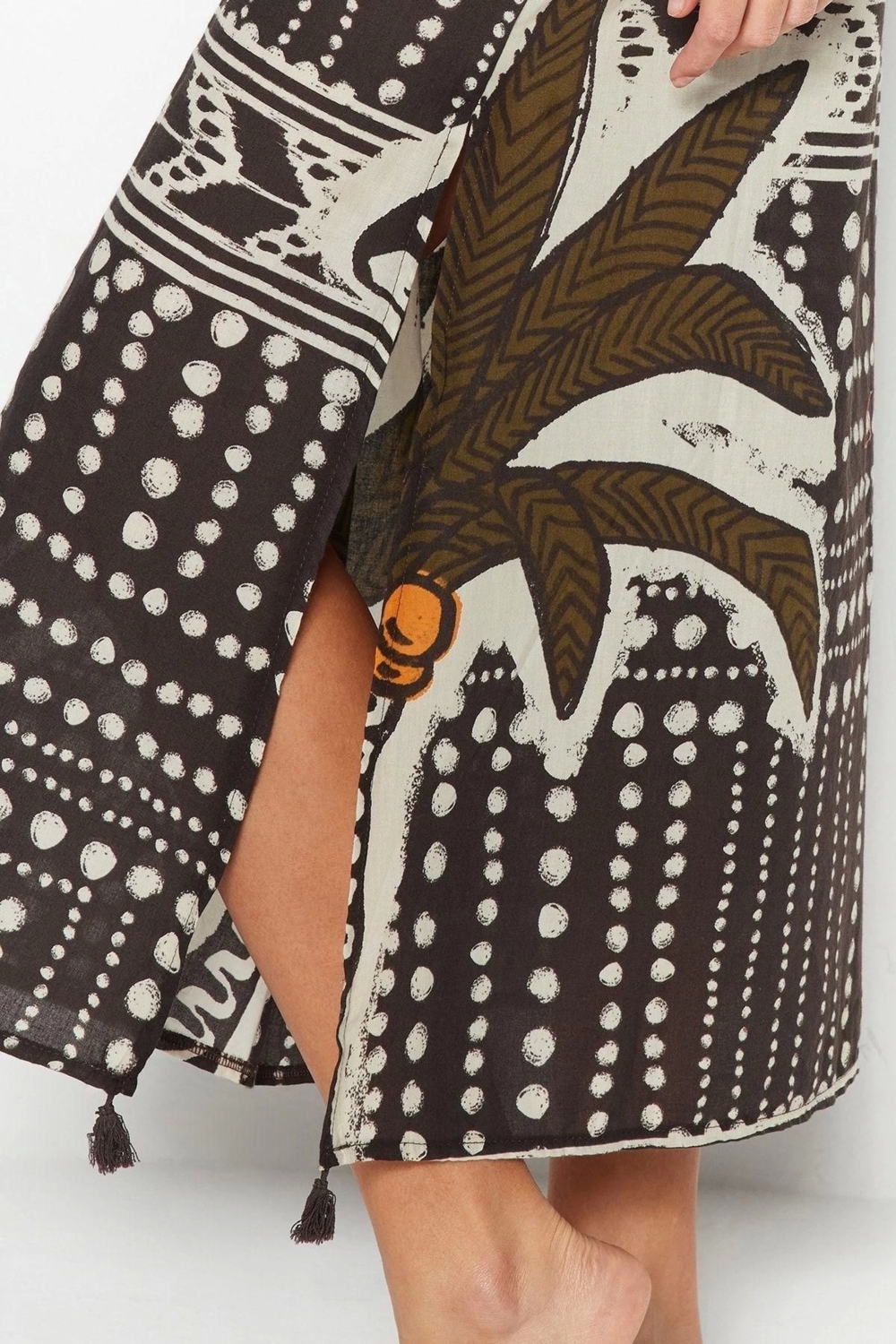 Moda Dokuma Rahat Kalıp Uzun Gömlek Yaka Standart Kol Vual Basic Çizgili Desen Kimono Kaftan