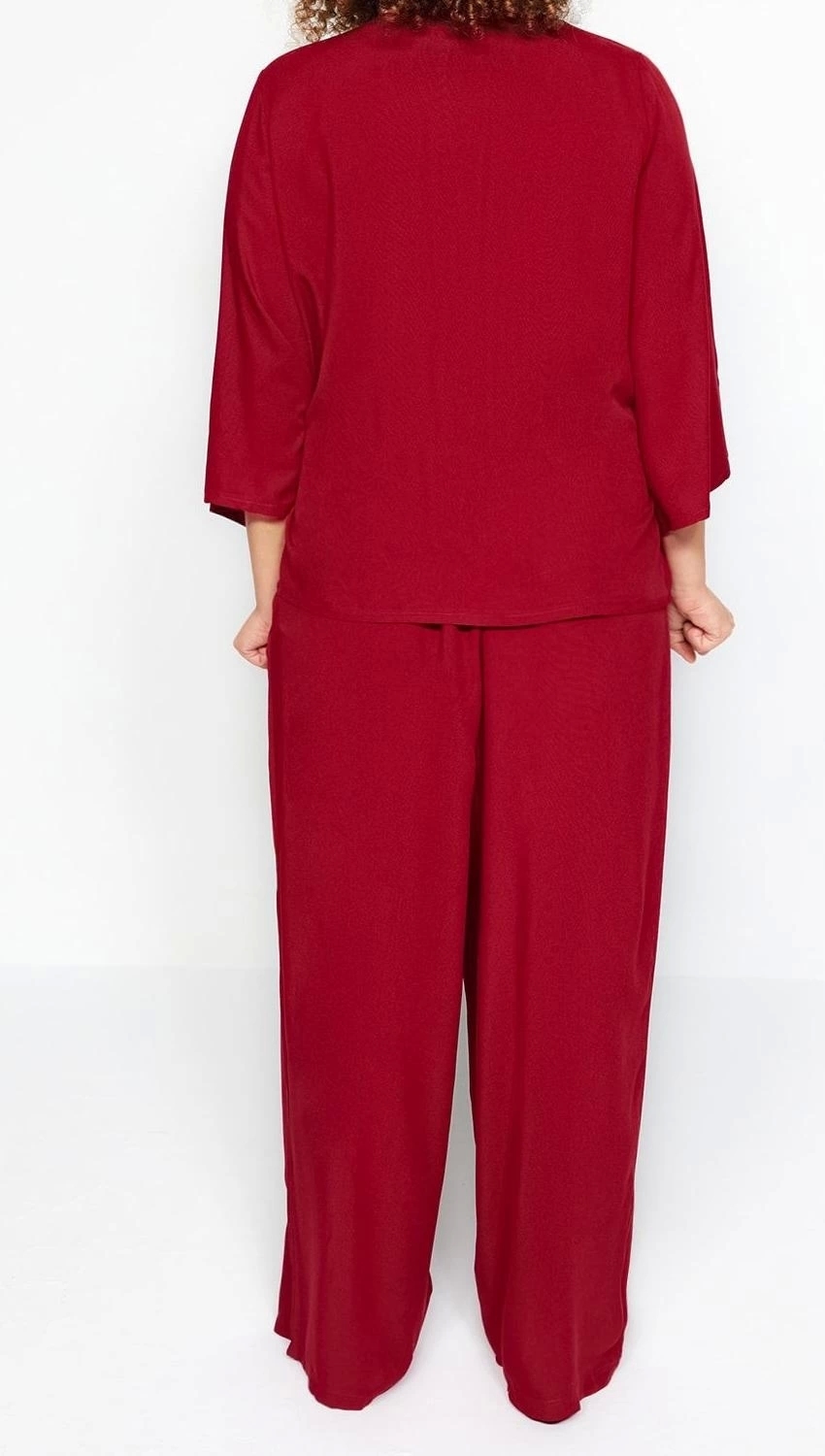 Kadın Viskon Kruvaze Yaka Pijama Takımı Fonksiyonel Dayanıklı Kaliteli Konforlu Estetik Şık