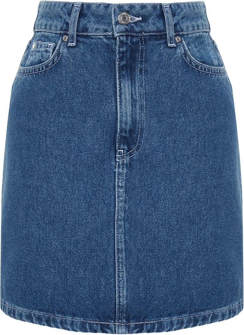 Kadın Denim Mini Etek Pamuk Günlük Casual Kombinler İçin Hafta Sonu Yaz Aylarının Vazgeçilmezi
