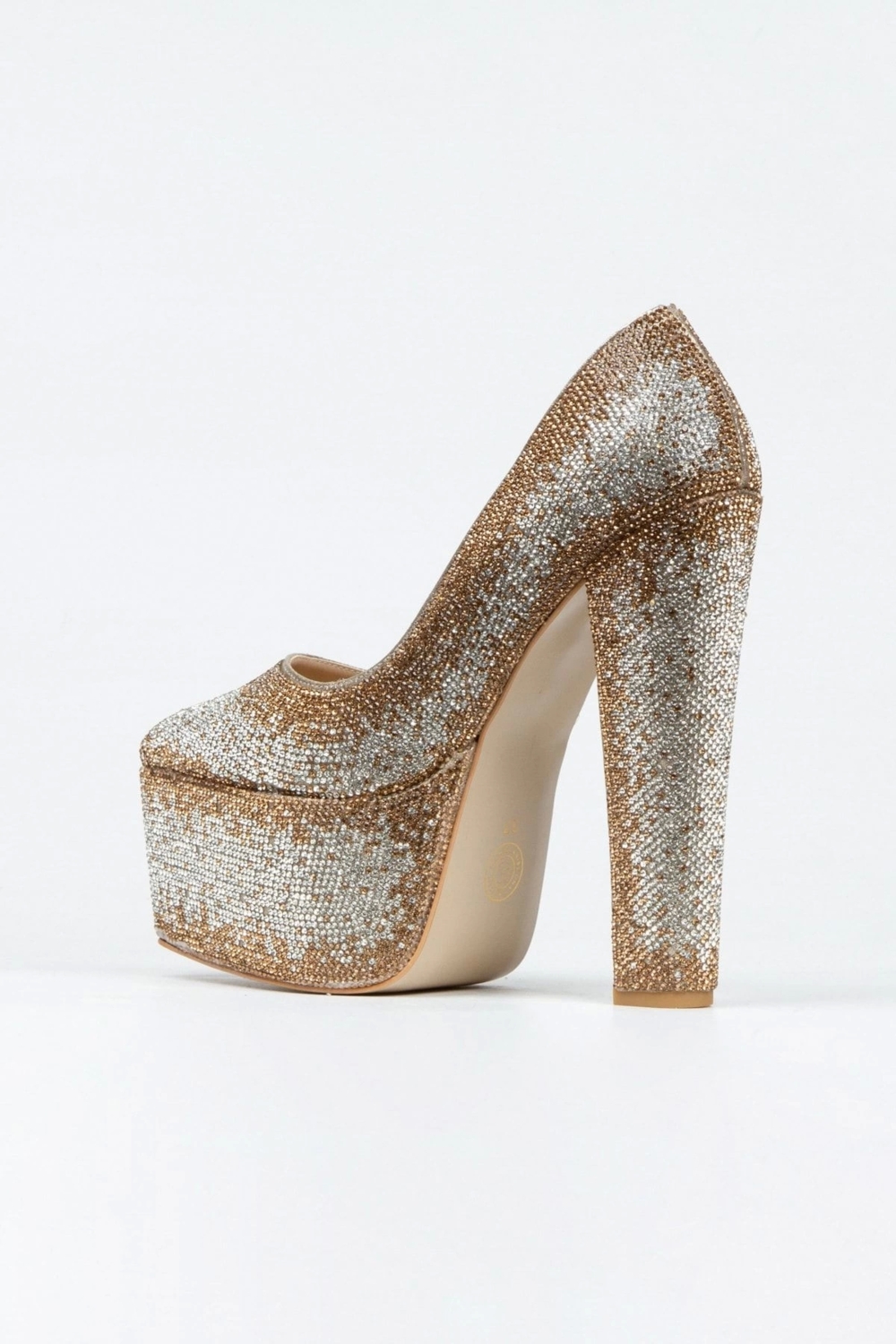 Gümüş Sultan Çift Renktaşlı Klasik Sivri Kalın Topuklu Sivri Kadın Abiye Ayakkabı Kadın Topuklu Şık