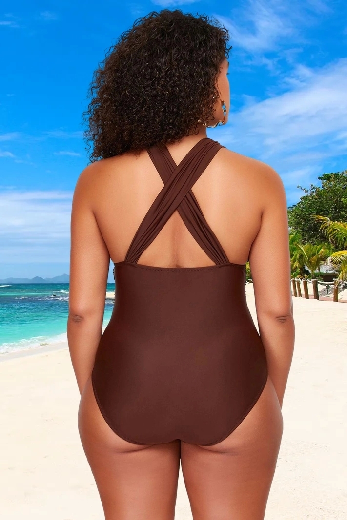 Konforlu Plus Size Mayo Tasarım Büyük Beden Su Sporları İçin Yüksek Konfor Şık Detaylı