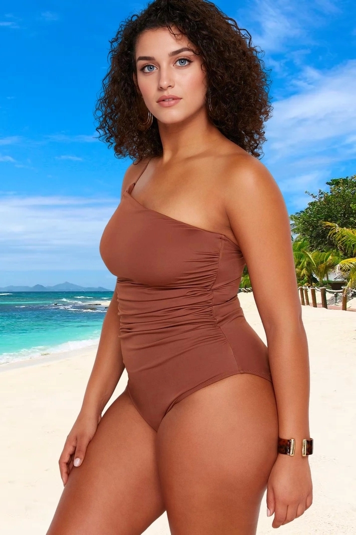 Konforlu Plus Size Mayo Tasarım Büyük Beden Yaz Koleksiyonu Plaj Ve Havuz İçin Klora Dayanıklı