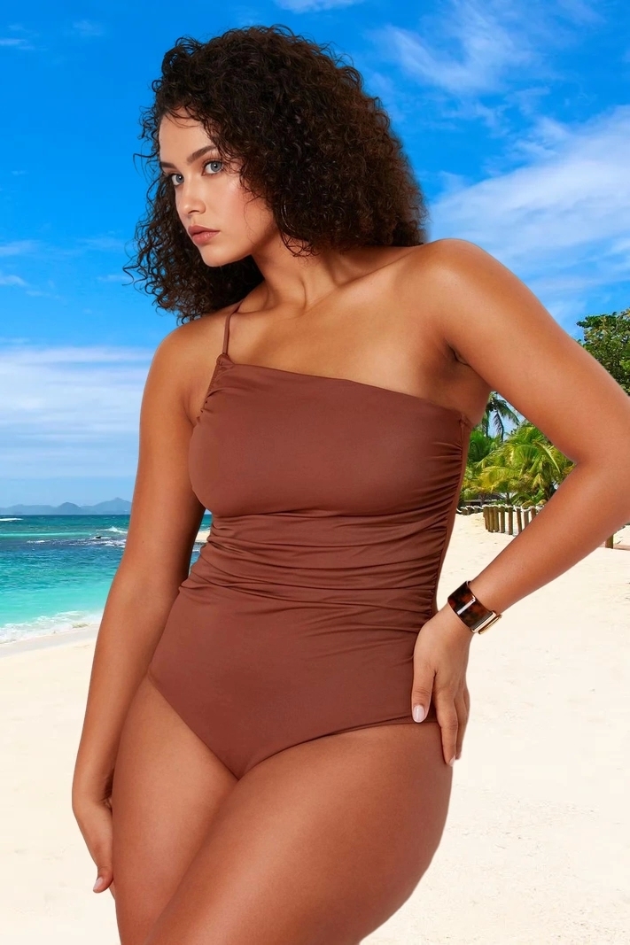 Konforlu Plus Size Mayo Tasarım Büyük Beden Yaz Koleksiyonu Plaj Ve Havuz İçin Klora Dayanıklı