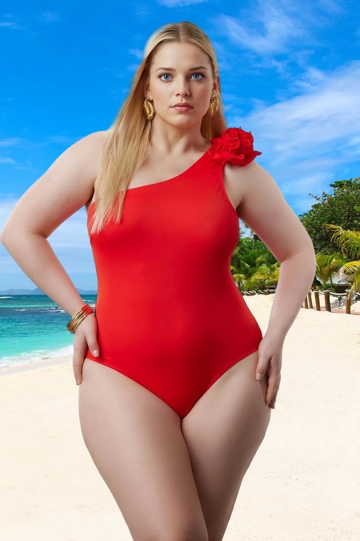 Konforlu Plus Size Mayo Tasarım Büyük Beden Premium Kalite Plaj Ve Havuz İçin Geniş