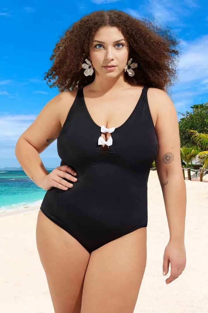 Konforlu Plus Size Mayo Tasarım Büyük Beden Yüksek Konfor Su Sporları İçin Tam Destek