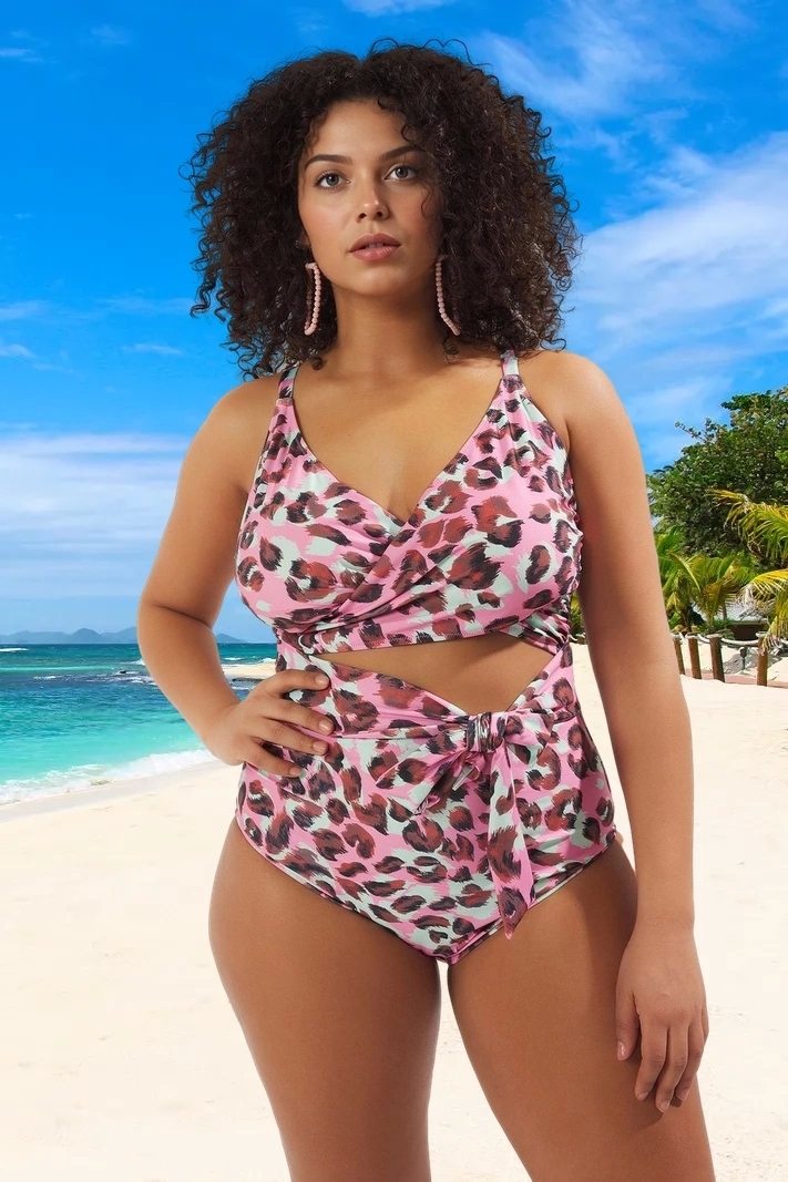 Konforlu Plus Size Mayo Tasarım Büyük Beden Plaj Kıyafeti Tam Destek