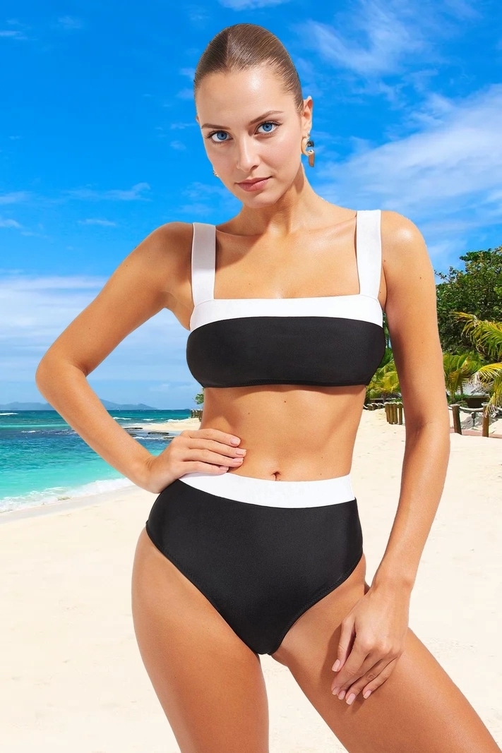 Tasarım Bikini Takımı Hızlı Kuruyan Premium Kalite Esnek Kumaş UV Korumalı Su Sporları İçin