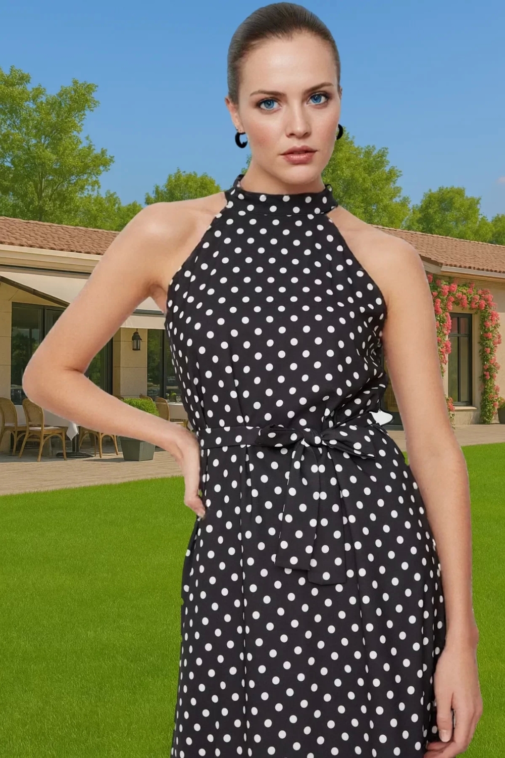 Astarlı A Kesim Midi Elbise Moss Krep Kumaş Çok Yönlü Seçkin Malzeme Trend Tasarım Mükemmel Uyum