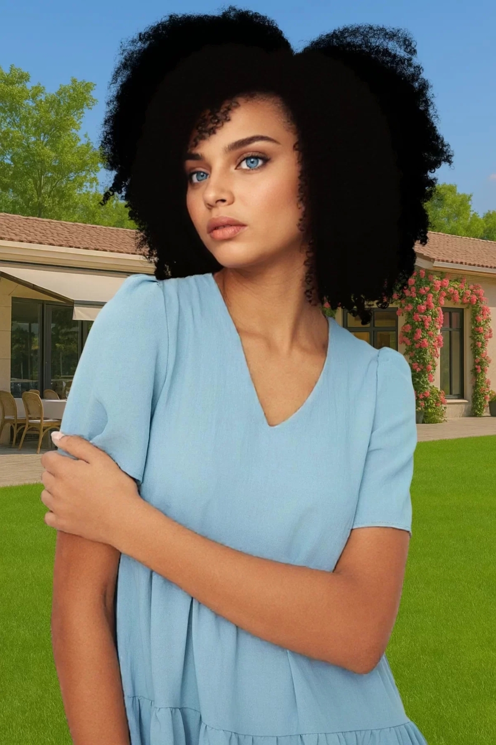 Kadın Şifon Mini Elbise Hafif Yazlık Polyester Günlük Casual Şık Görünüm Kaliteli İşçilik